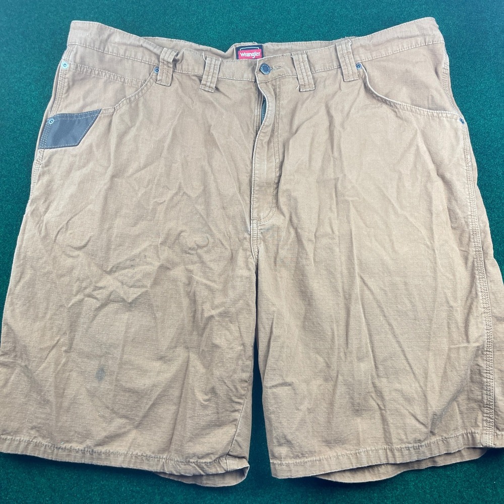 Wrangler Workwear Shorts Mens Size 44 Tan Carpenter‎ Utility Casual